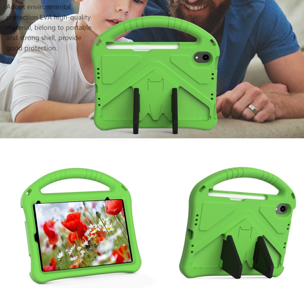 EIDERWOOD iPad mini (2024) / mini (2021) Cover med Kickstand og Håndtag - Grøn