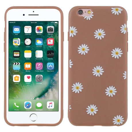 EIDERWOOD iPhone 6 / 6s Fleksibelt Plastik Mobil Cover m. Blomster - Brun