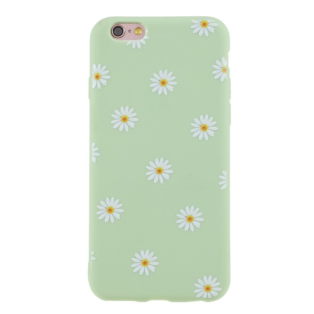 EIDERWOOD iPhone 6 / 6s Fleksibelt Plastik Mobil Cover m. Blomster - Grøn