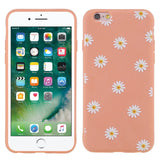 EIDERWOOD iPhone 6 / 6s Fleksibelt Plastik Mobil Cover m. Blomster - Orange