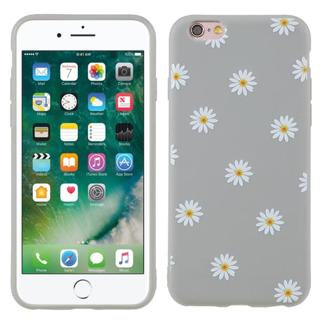 EIDERWOOD iPhone 6 / 6s Fleksibelt Plastik Mobil Cover m. Blomster - Grå