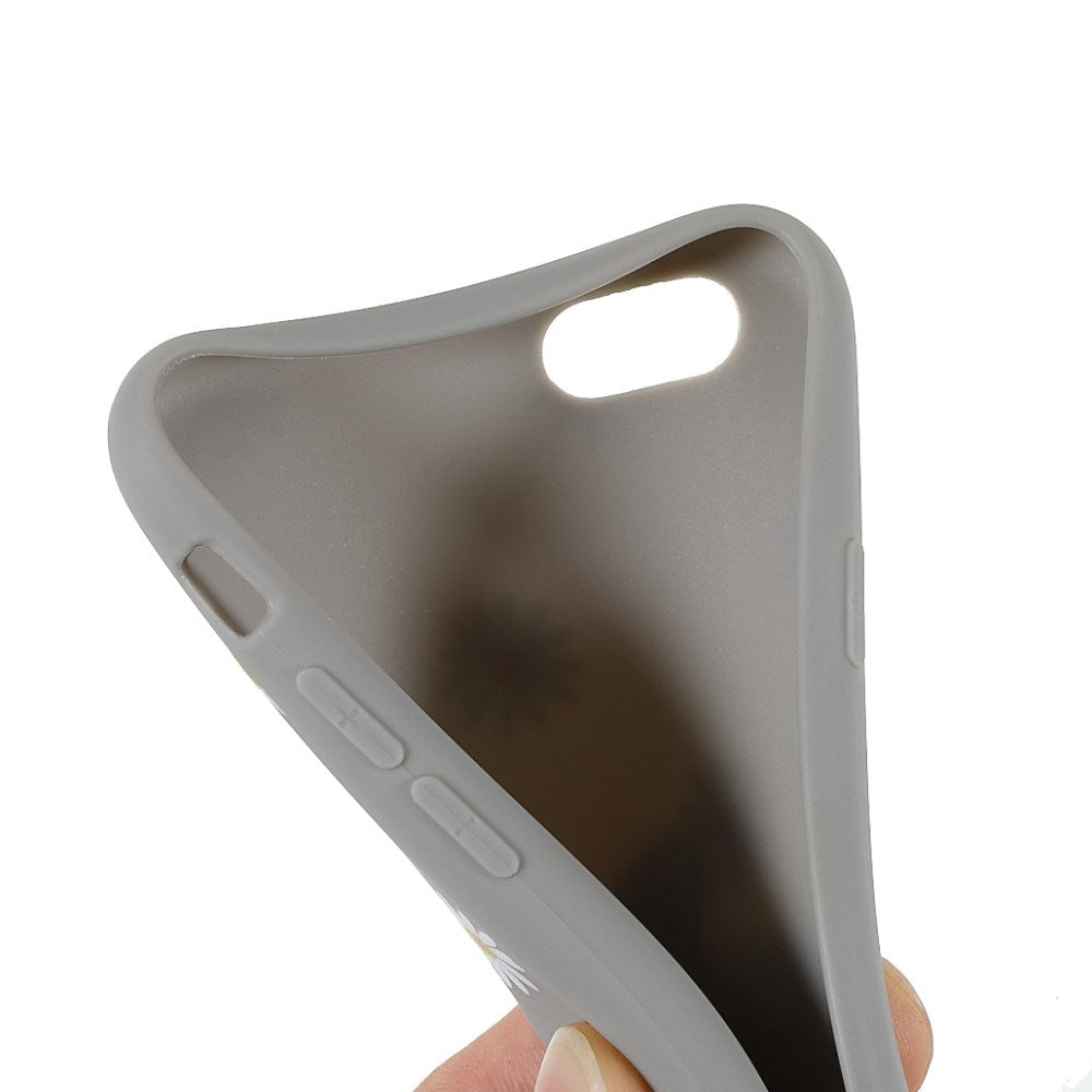 EIDERWOOD iPhone 6 / 6s Fleksibelt Plastik Mobil Cover m. Blomster - Grå