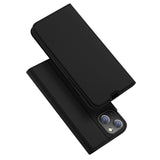 iPhone 14 Dux Ducis Skin Pro Series Thin Wallet Cover m. Kickstand - Sort