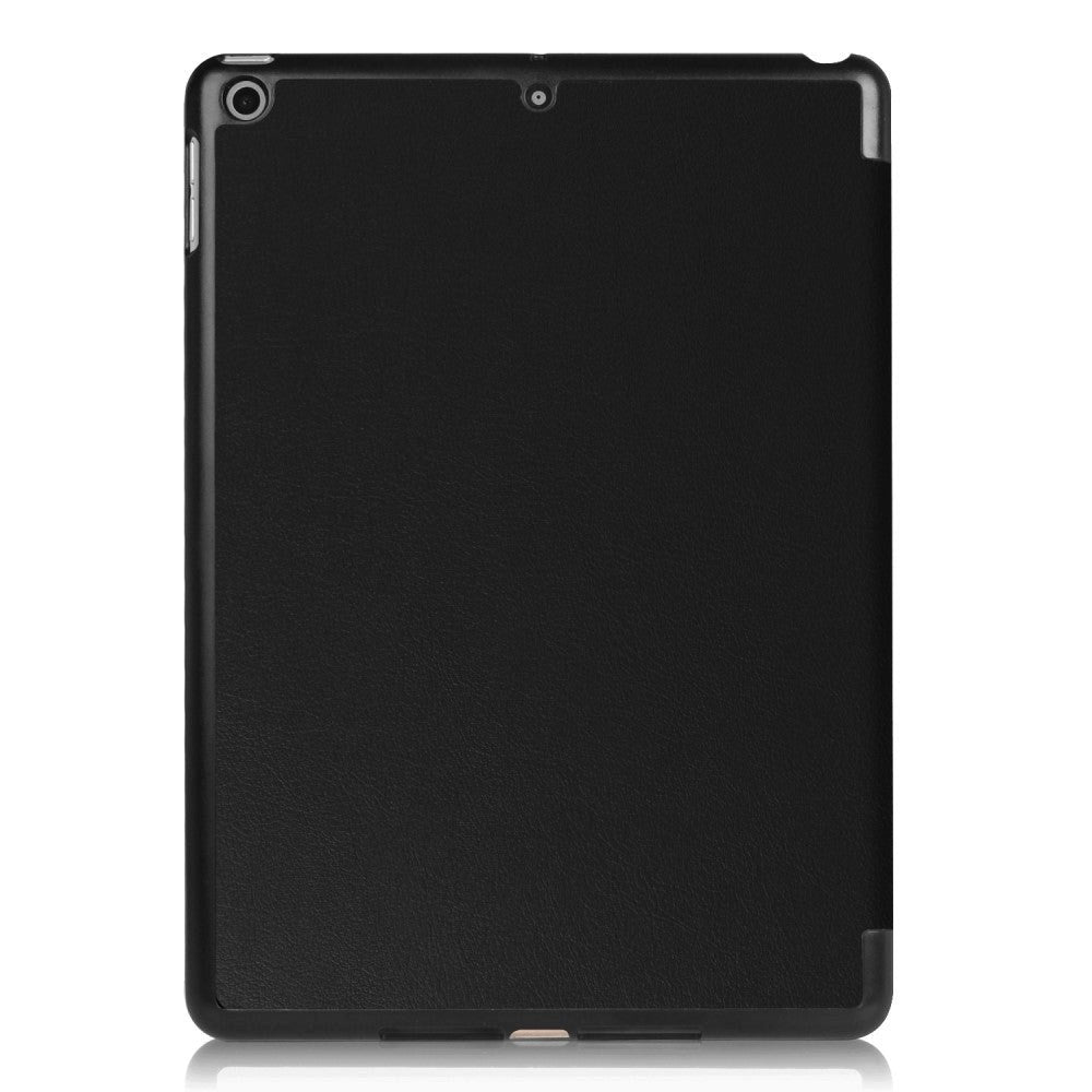 Apple iPad 9.7 2017/2018 Kunst Læder Flip Cover m. Stand - Sort