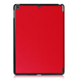 Apple iPad 9.7 2017/2018 Kunst Læder Flip Cover m. Stand - Rød