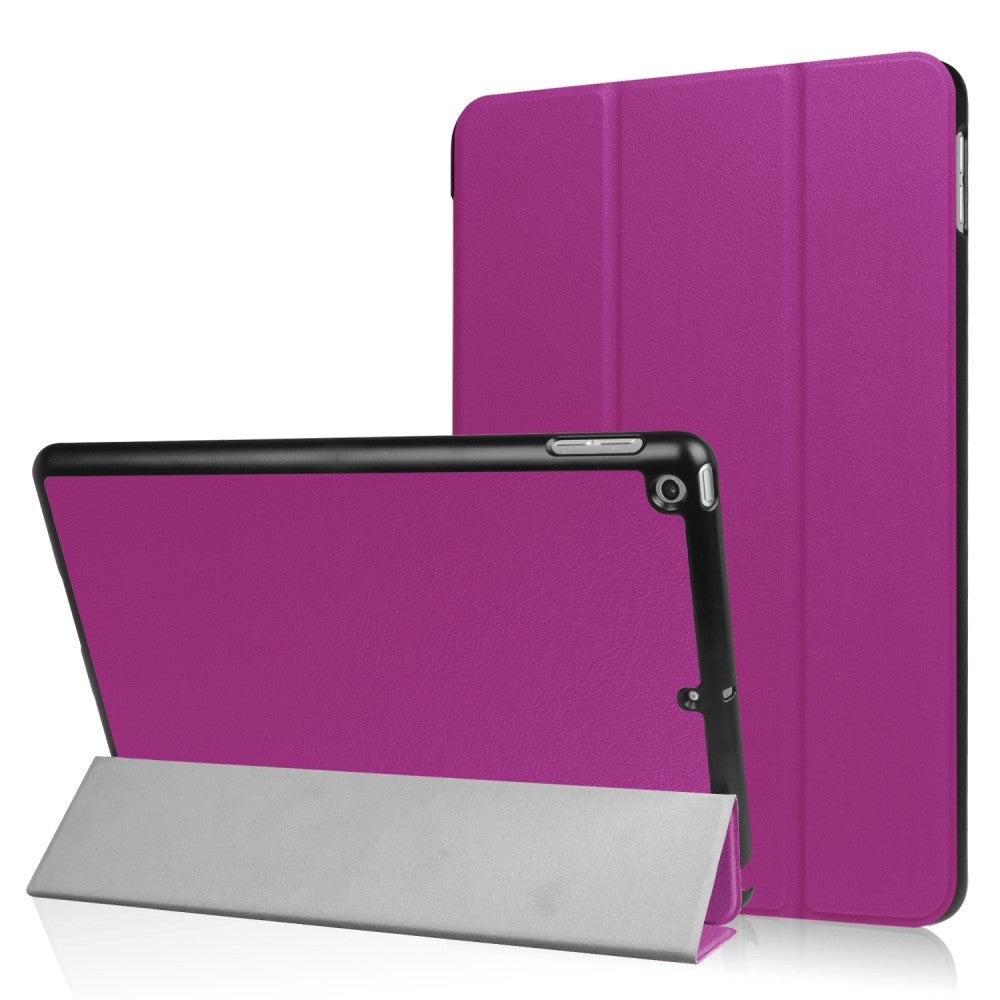 Apple iPad 9.7 2017/2018 Kunst Læder Flip Cover m. Stand - Lilla