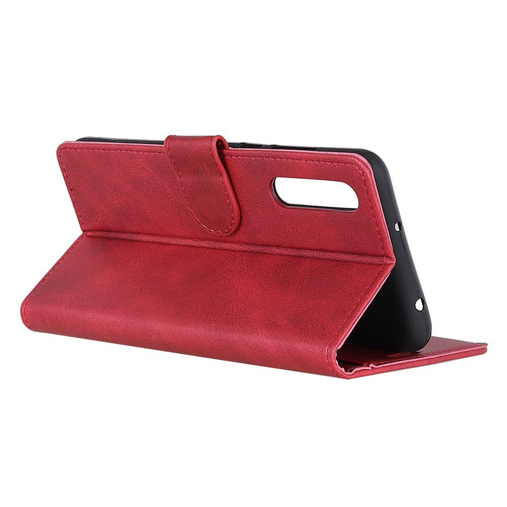 EIDERWOOD - Samsung Galaxy A30s / A50 - Kunstlæder Flip Cover m. Kortholder & Ståfunktion - Rød