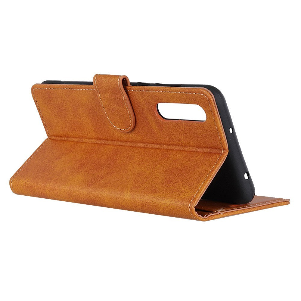 EIDERWOOD - Samsung Galaxy A30s / A50 - Kunstlæder Flip Cover m. Kortholder & Ståfunktion - Brun