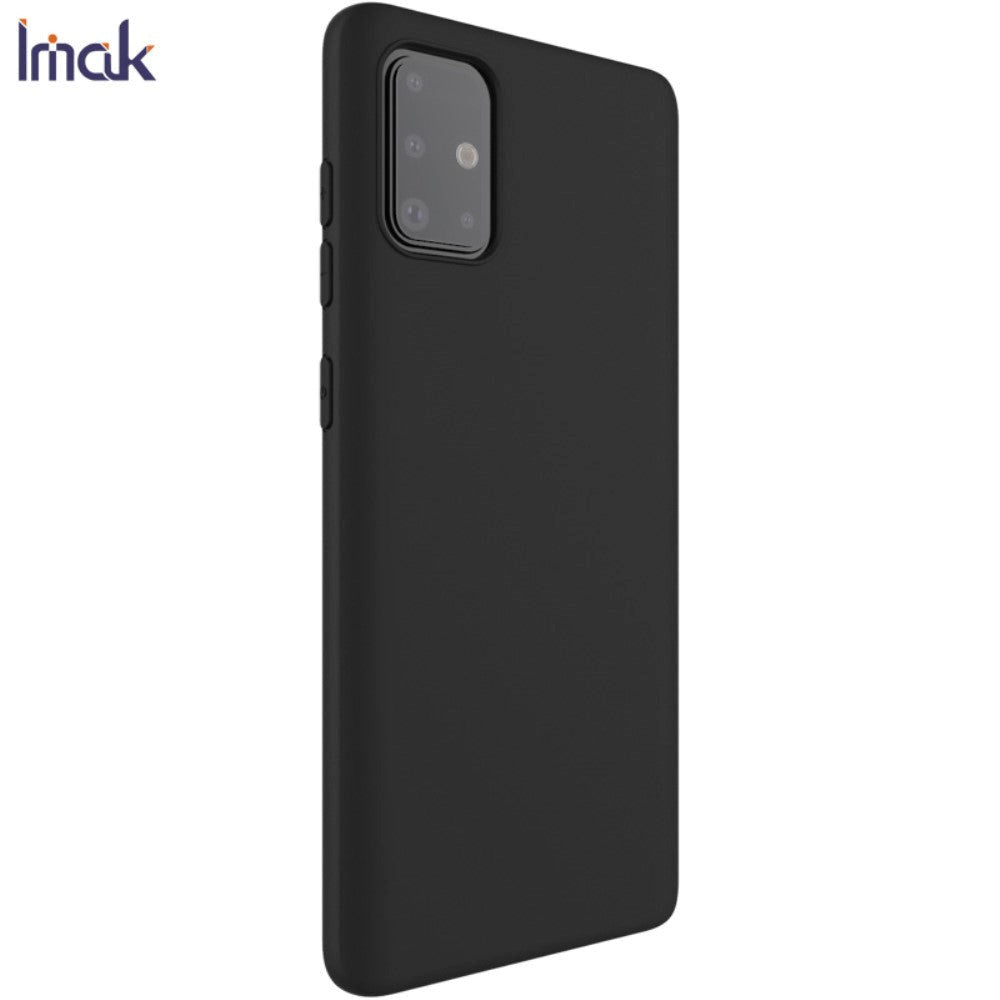 Samsung Galaxy A51 IMAK Fleksibelt Plastik Cover - Sort