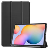 Samsung Galaxy Tab S6 Lite (2020-2024) Tri-Fold Læder Cover - Sort