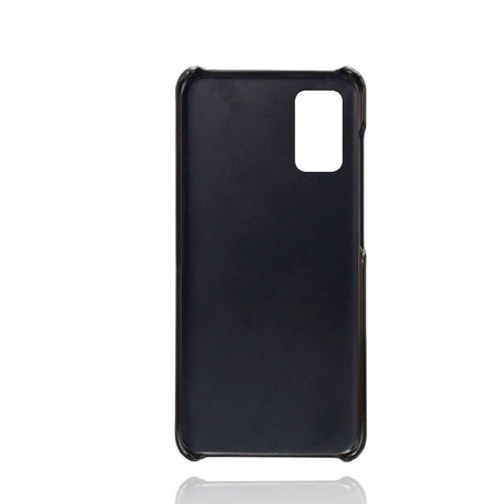 Samsung Galaxy A41 Læder Cover m. Kortholder - Sort