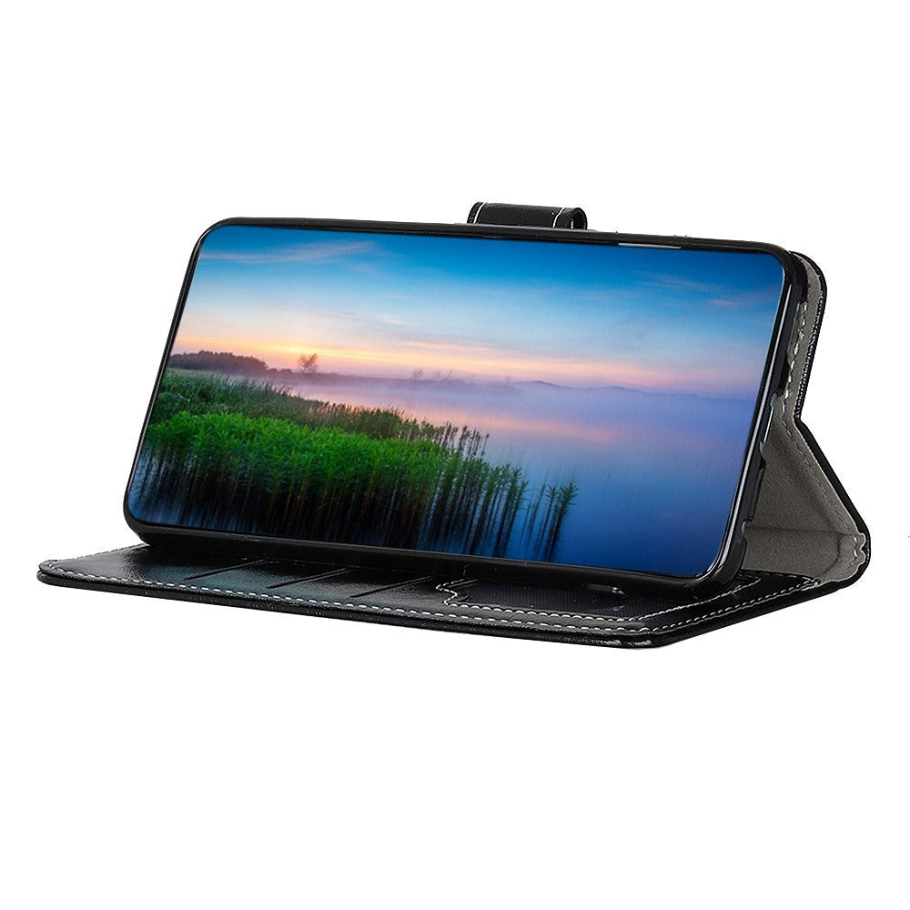 Samsung Galaxy S20 FE / S20 FE (5G) Læder Flip Cover m. Pung - Sort