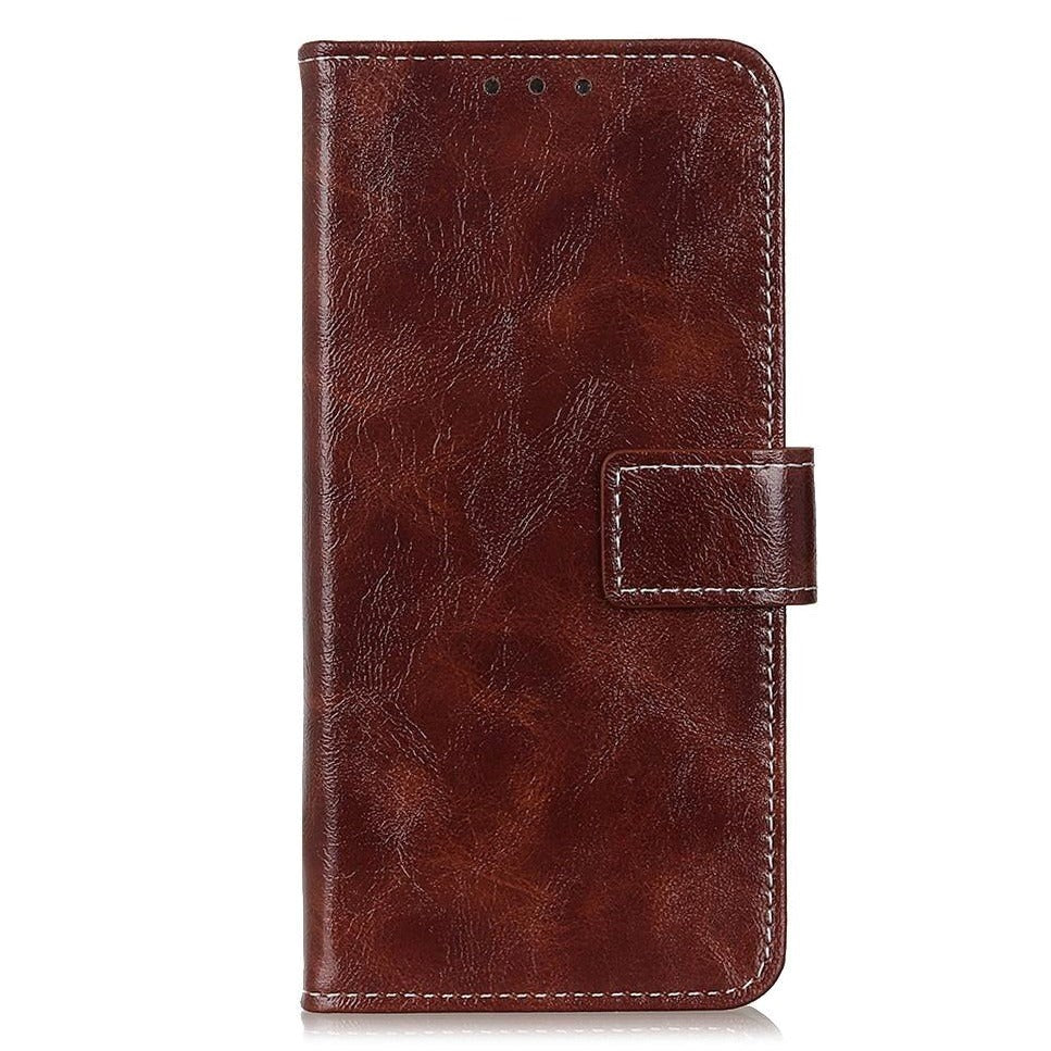 Samsung Galaxy S20 FE / S20 FE (5G) Læder Flip Cover m. Pung - Brun