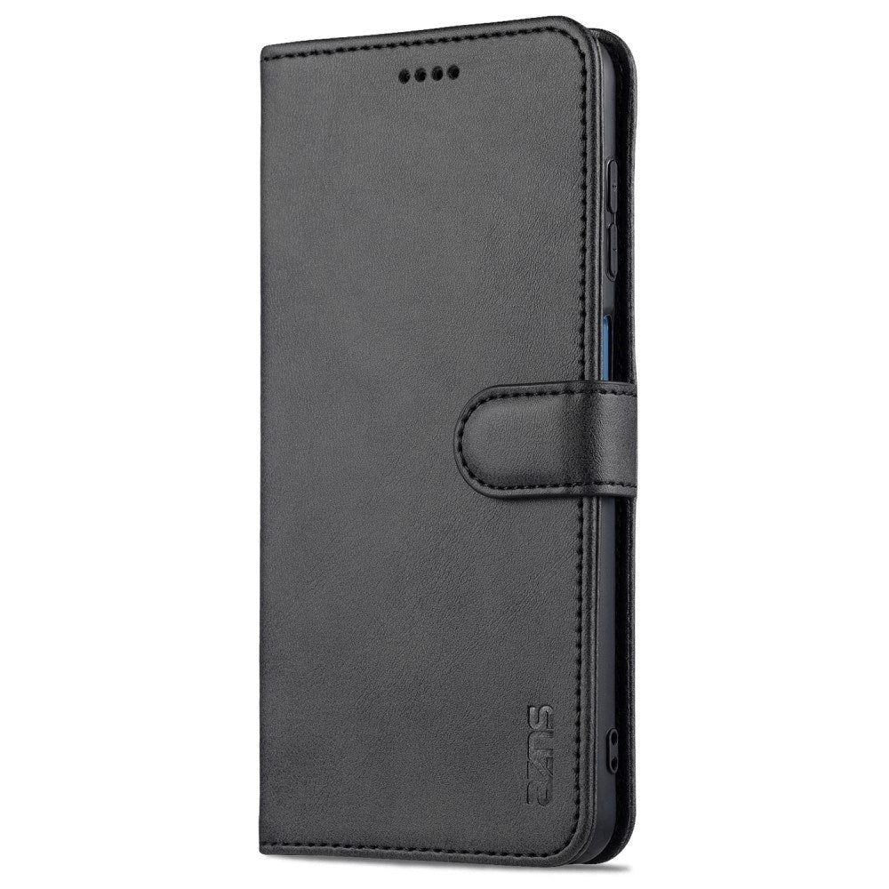 EIDERWOOD - Samsung Galaxy A12 - Kunstlæder Flip Cover m. Kortholder & Ståfunktion - Sort