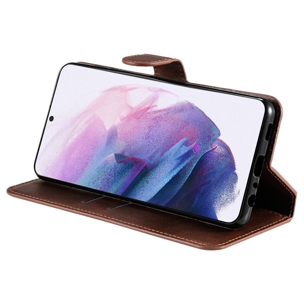 EIDERWOOD - Samsung Galaxy S22+ (Plus) Kunstlæder Flip Cover m. Kortholder & Ståfunktion - Brun