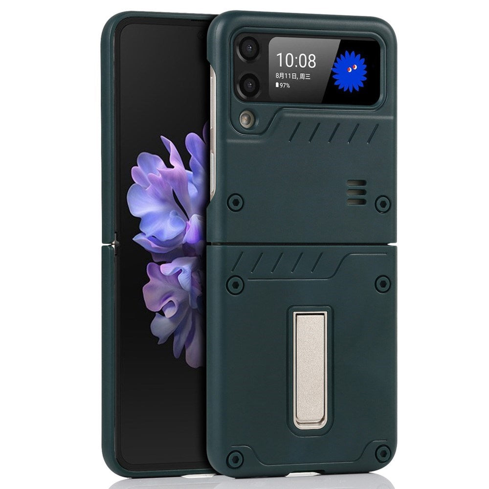 EIDERWOOD - Samsung Galaxy Z Flip3 (5G) Hårdt Plastik Cover m. Kickstand - Grøn