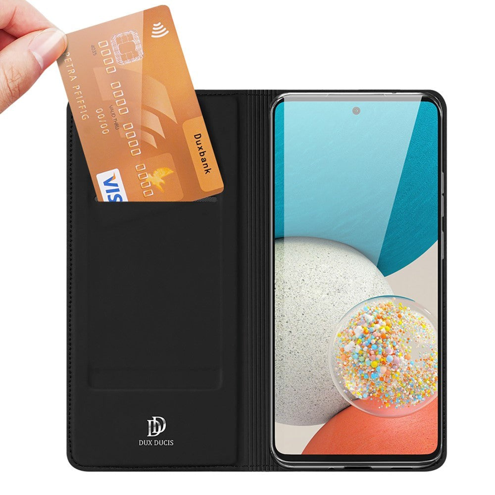 DUX DUCIS Samsung Galaxy A73 (5G) Skin Pro Series Thin Wallet Flip Cover - Sort