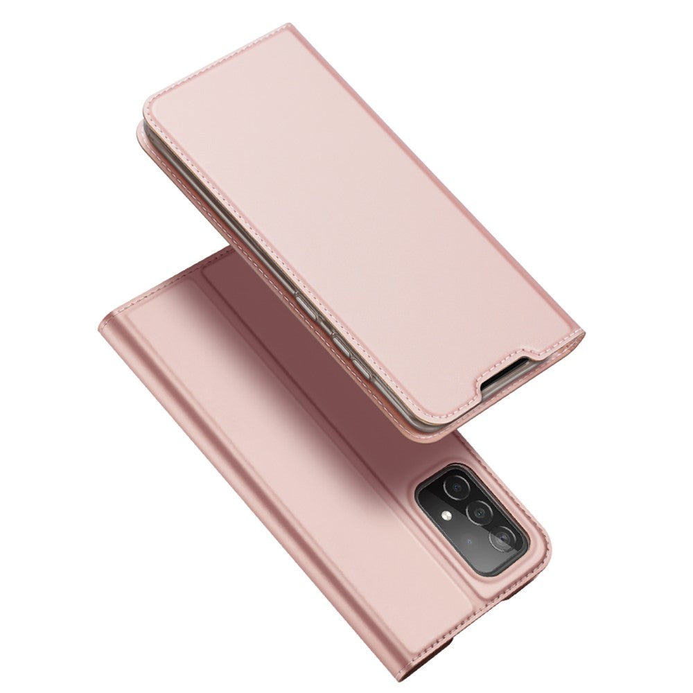 DUX DUCIS Samsung Galaxy A73 (5G) Skin Pro Series Thin Wallet Flip Cover - Rose Gold