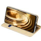 DUX DUCIS Samsung Galaxy A73 (5G) Skin Pro Series Thin Wallet Flip Cover - Guld