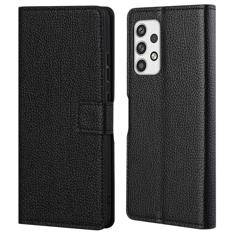 EIDERWOOD Samsung Galaxy A23 / A23 (5G) Kunstlæder Mobil Cover m. Pung & Ståfunktion - Sort