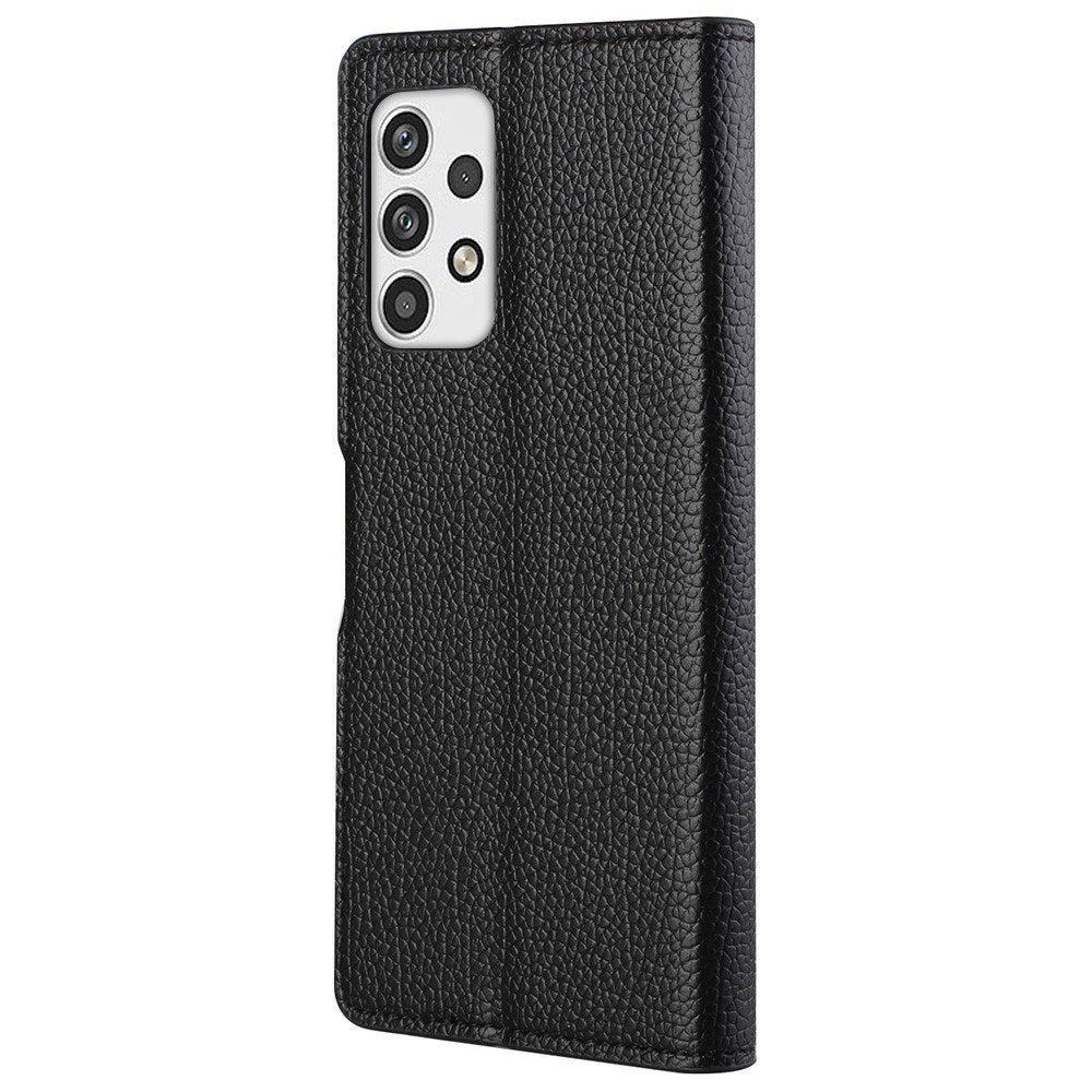 EIDERWOOD Samsung Galaxy A23 / A23 (5G) Kunstlæder Mobil Cover m. Pung & Ståfunktion - Sort