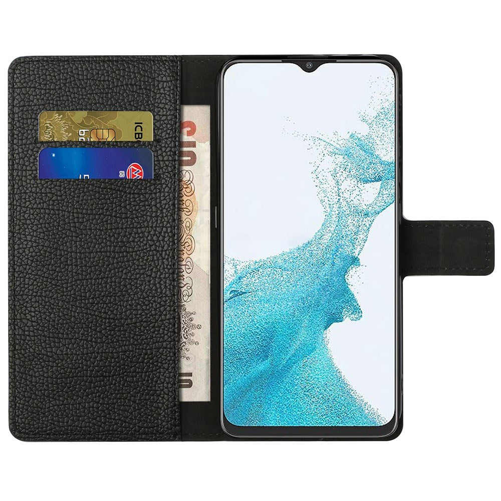 EIDERWOOD Samsung Galaxy A23 / A23 (5G) Kunstlæder Mobil Cover m. Pung & Ståfunktion - Sort