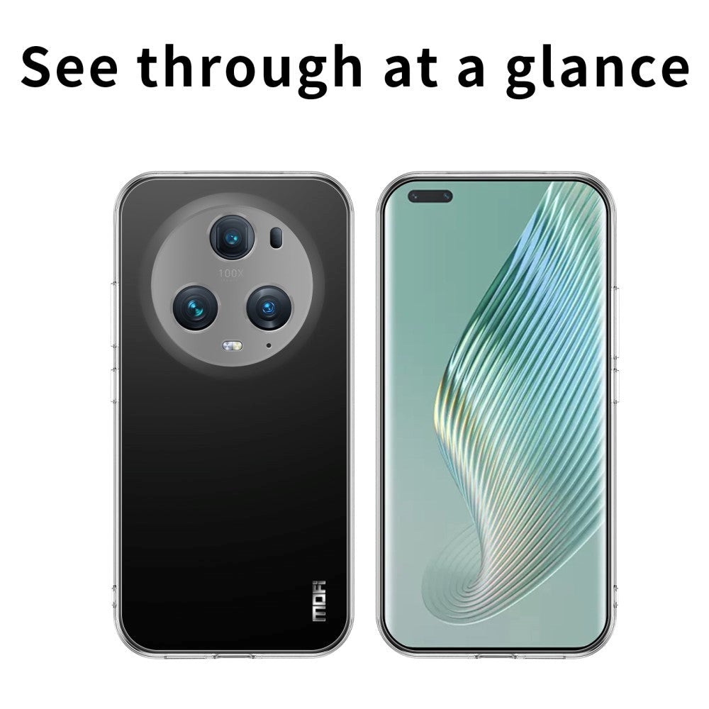 Honor Magic5 Pro MOFI Fleksibelt Plastik Mobil Cover - Gennemsigtig
