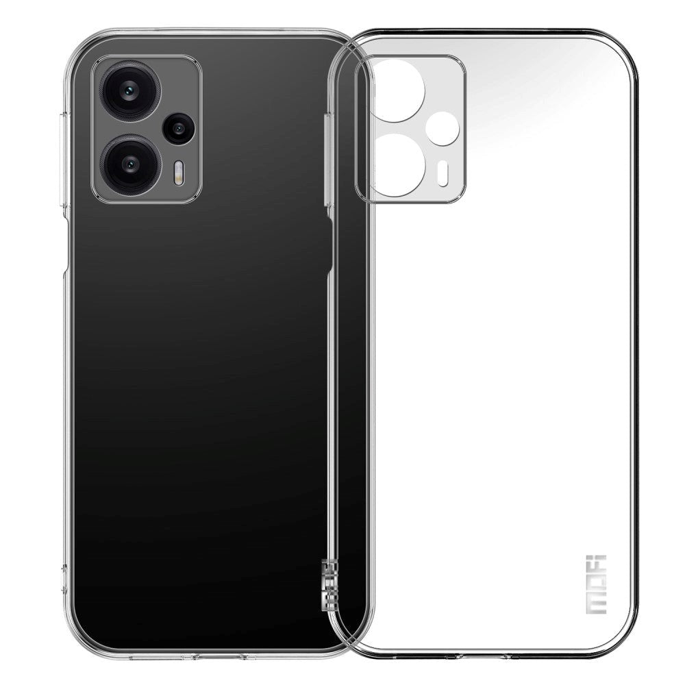 Xiaomi Poco F5 MOFI Fleksibelt Plastik Mobil Cover - Gennemsigtig