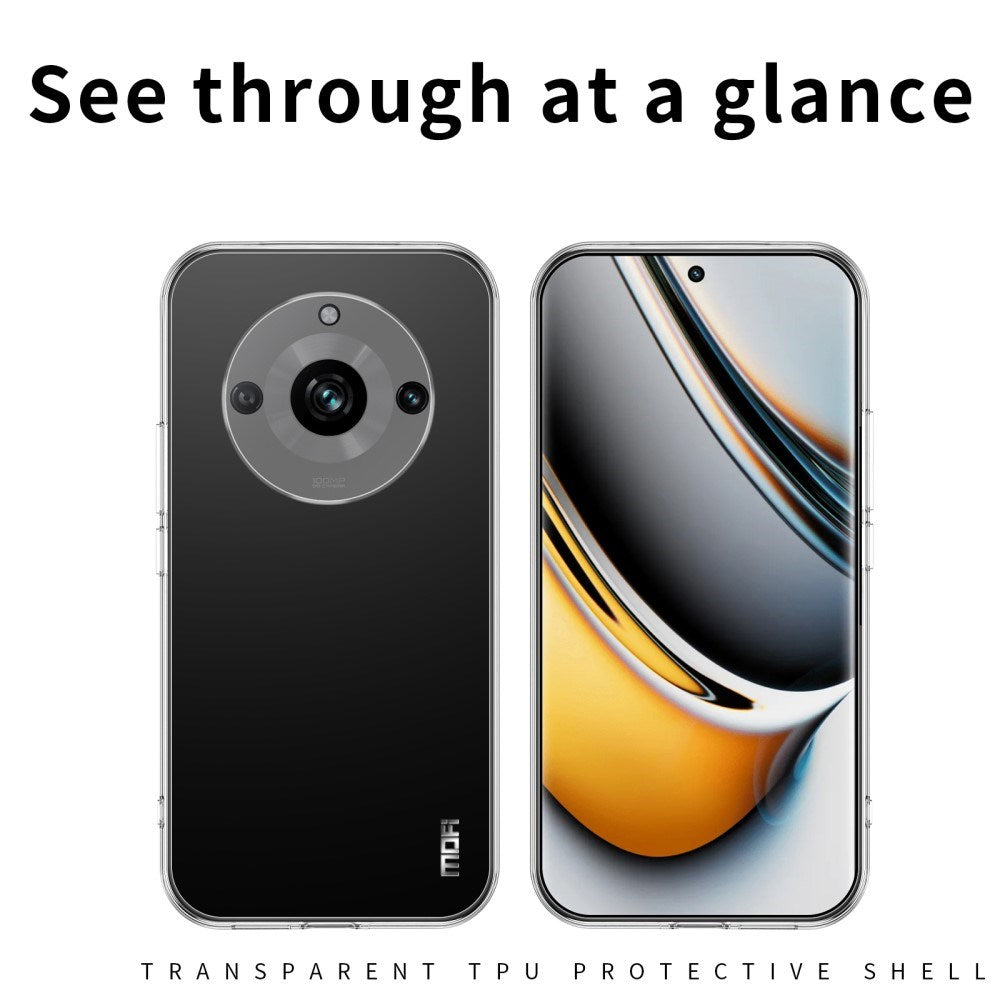 EIDERWOOD Realme 11 Pro+ 5G / 11 Pro 5G MOFI Fleksibelt Plastik Mobil Cover - Gennemsigtig