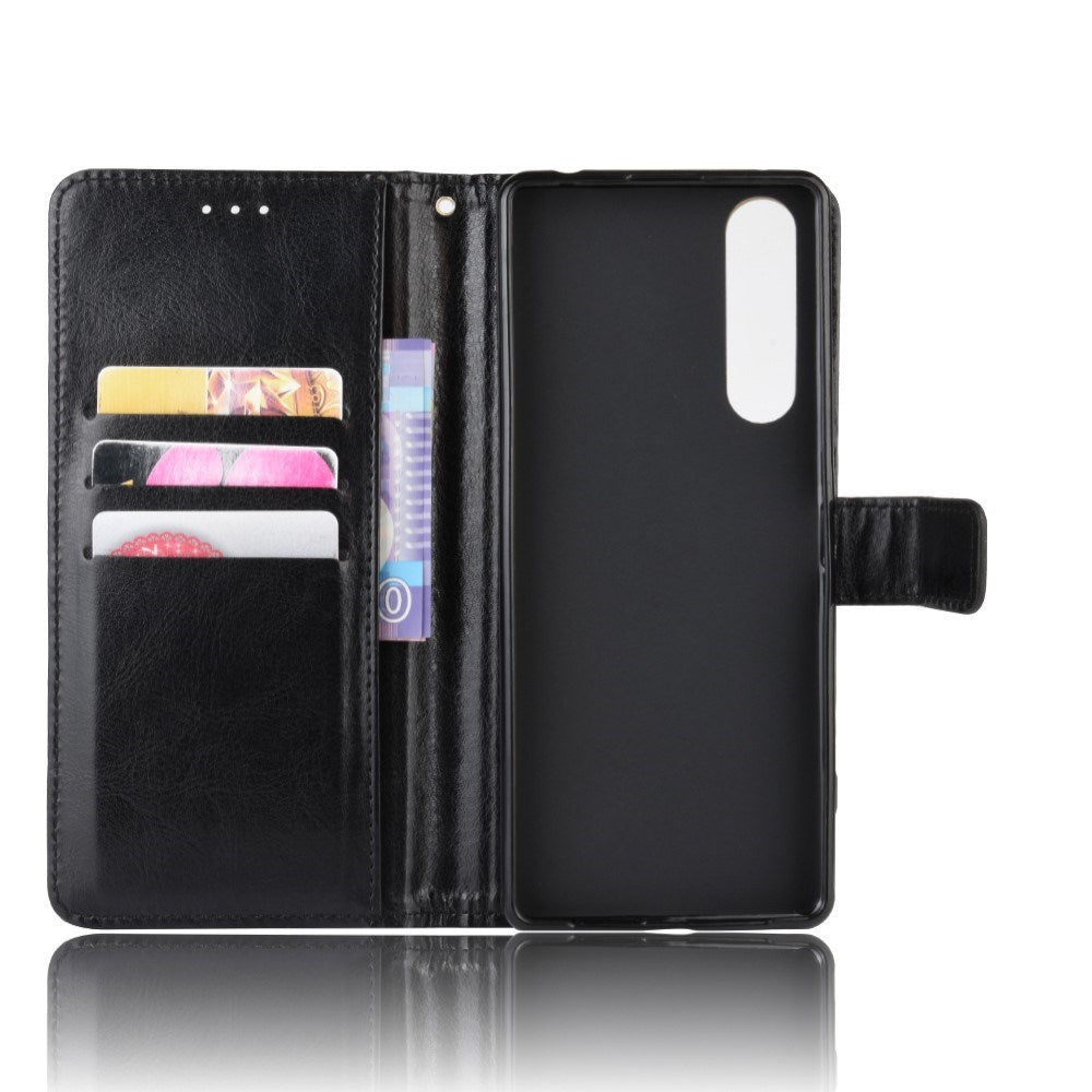 EIDERWOOD Sony Xperia 5 II Læder Mobil Cover m. Pung & Strop - Sort