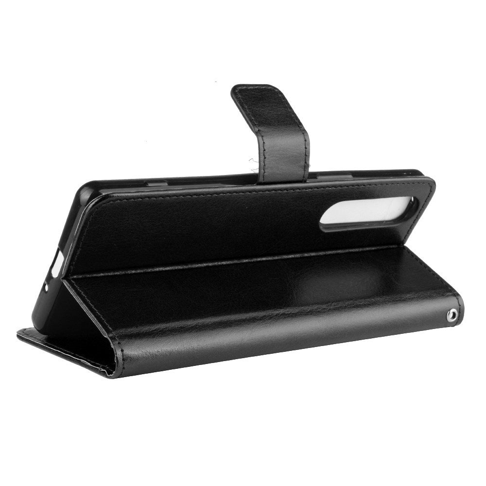 EIDERWOOD Sony Xperia 5 II Læder Mobil Cover m. Pung & Strop - Sort