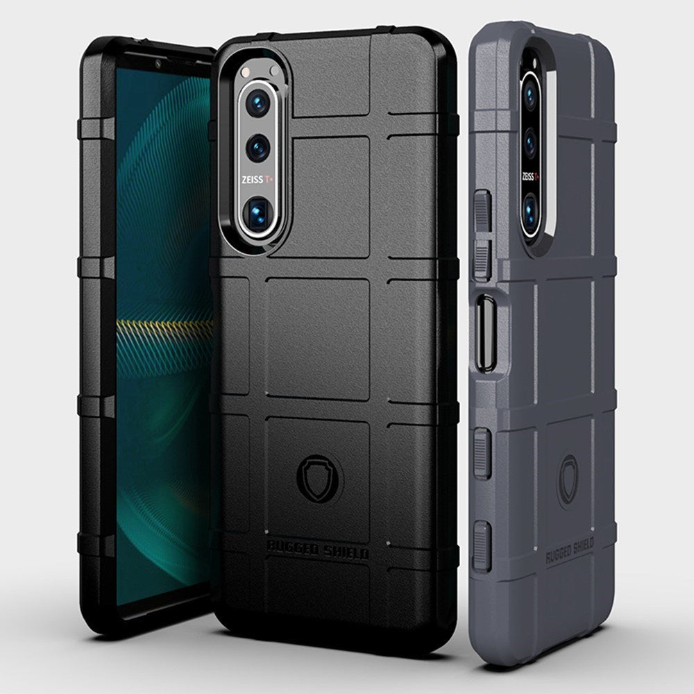 EIDERWOOD Sony Xperia 5 III Rugged Shield Series Håndværker Mobil Cover - Sort