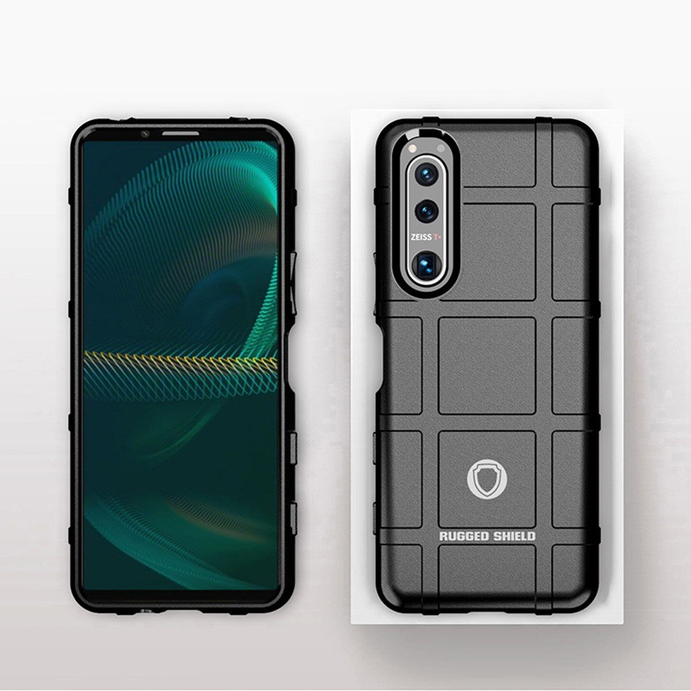 EIDERWOOD Sony Xperia 5 III Rugged Shield Series Håndværker Mobil Cover - Sort