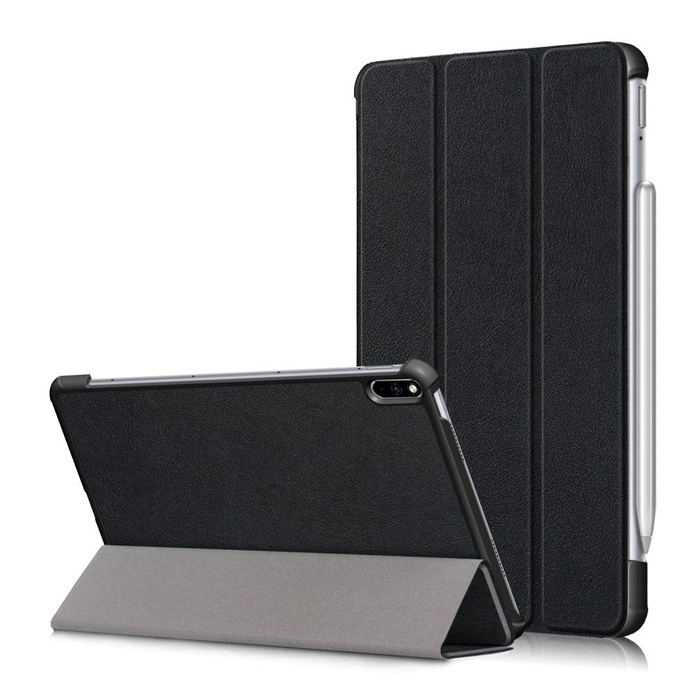 Huawei MatePad Pro 10.8 Tri-Fold Læder Cover - Sort