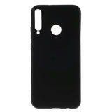 Huawei P40 Lite E Fleksibelt Mat Plast Cover - Sort