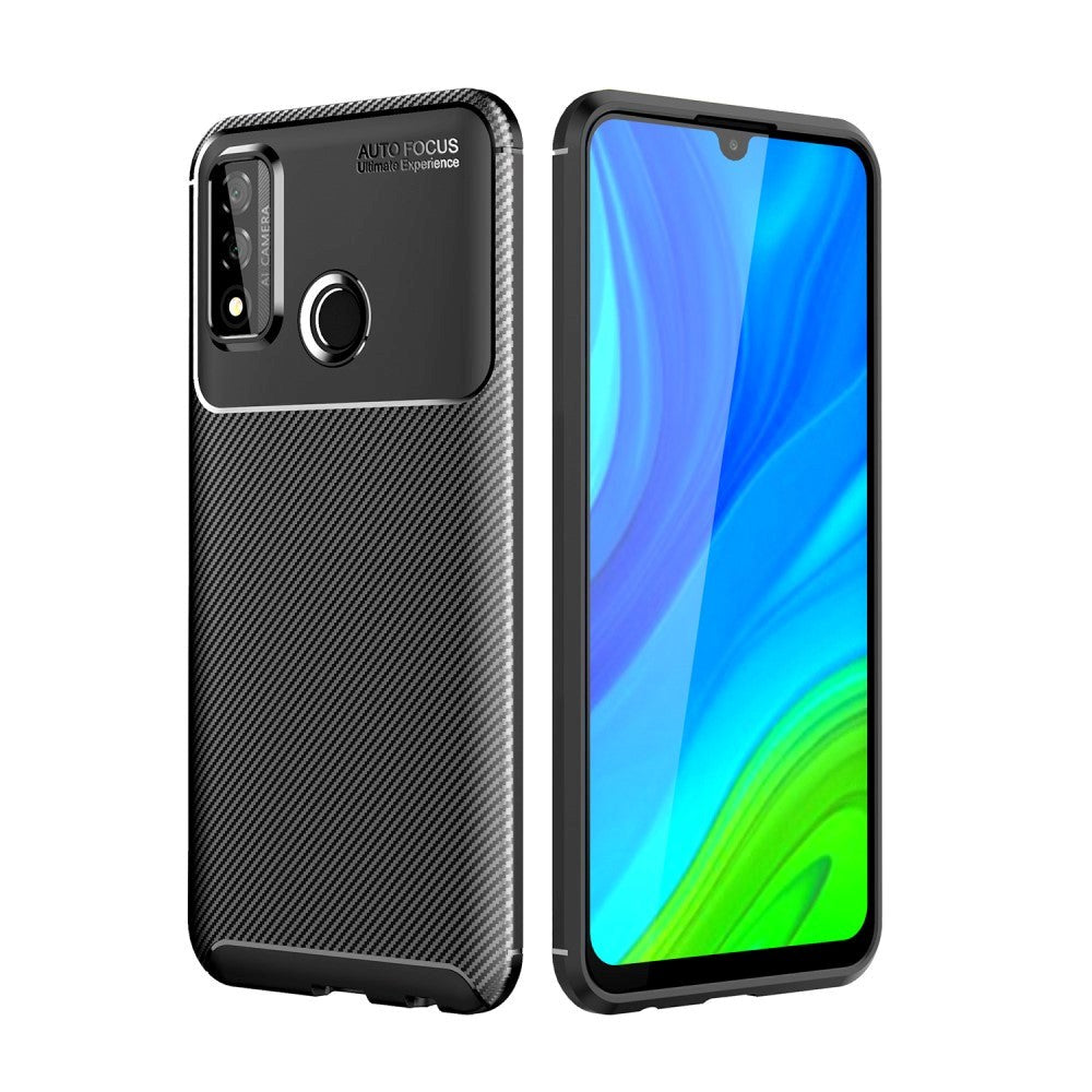 Huawei P Smart (2020) Carbon Fiber Cover - Sort