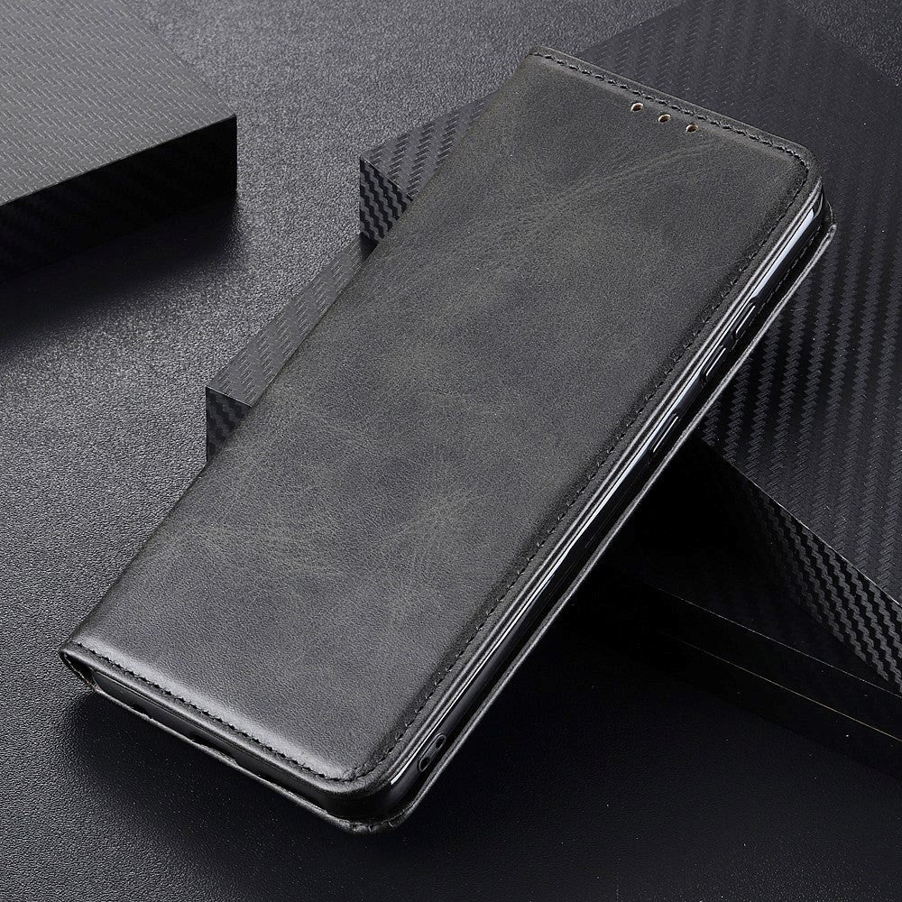 Huawei P Smart (2021) Moderne Flip Læder Cover m. Pung - Sort