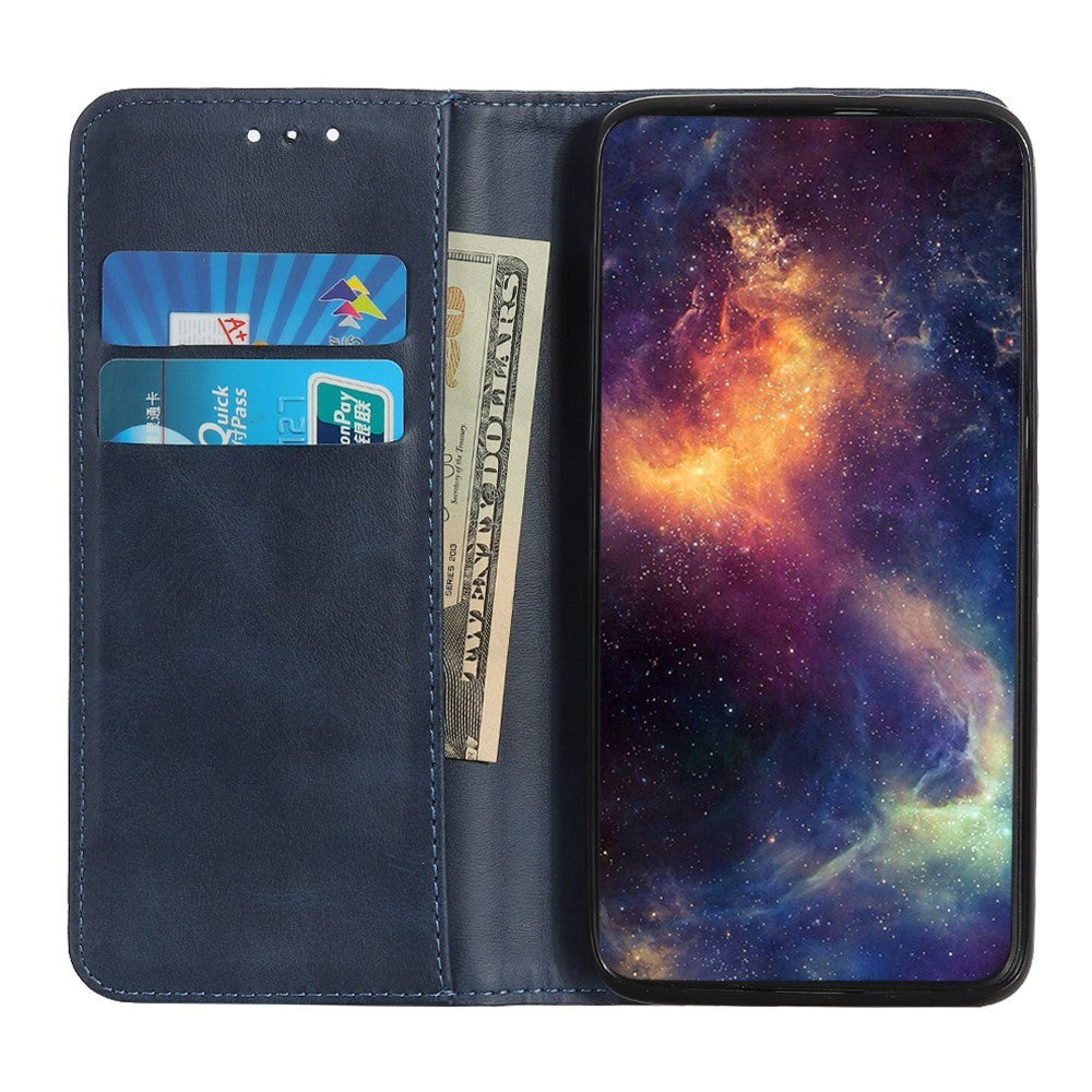 Huawei P Smart (2021) Moderne Flip Læder Cover m. Pung - Blå