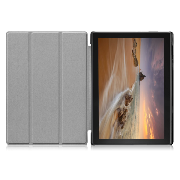 Lenovo Tab E10 Tri-Fold Læder Cover Stand - Hvid