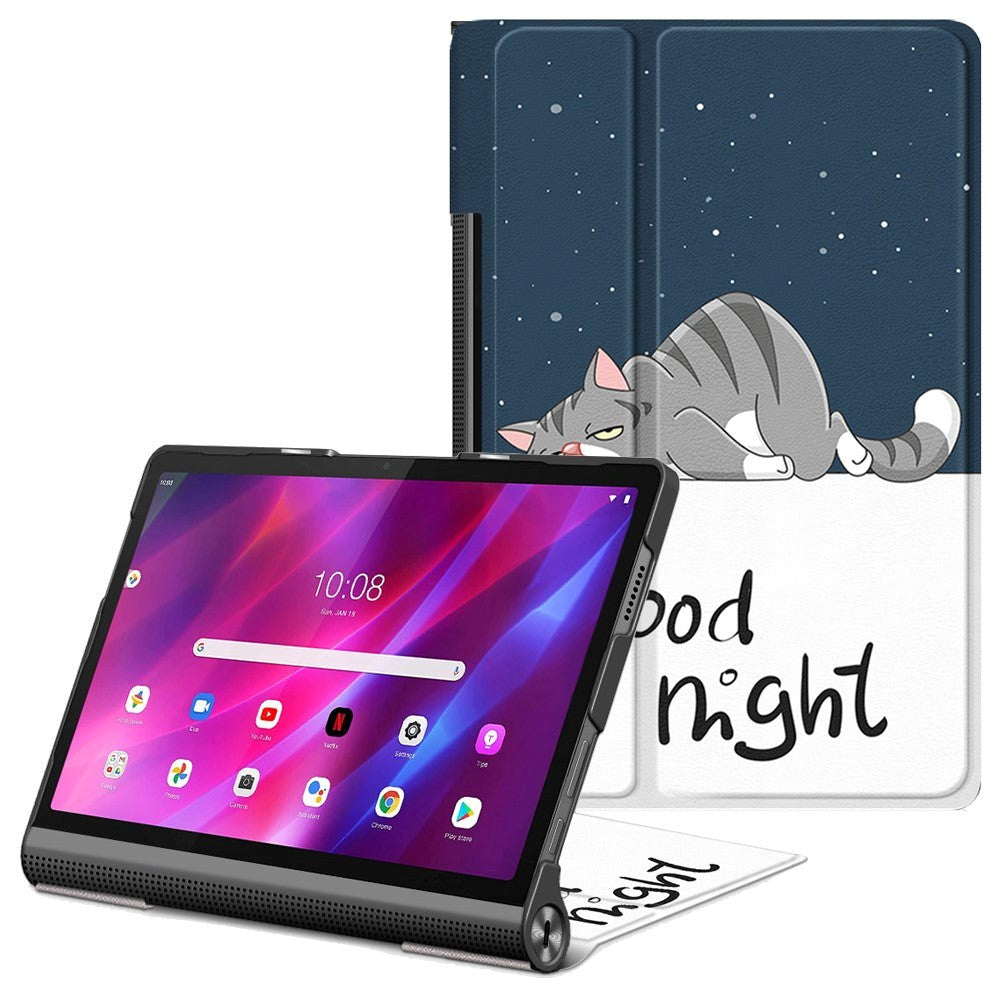 Lenovo Yoga Tab 11 Læder Cover m. Stander - "Good Night"