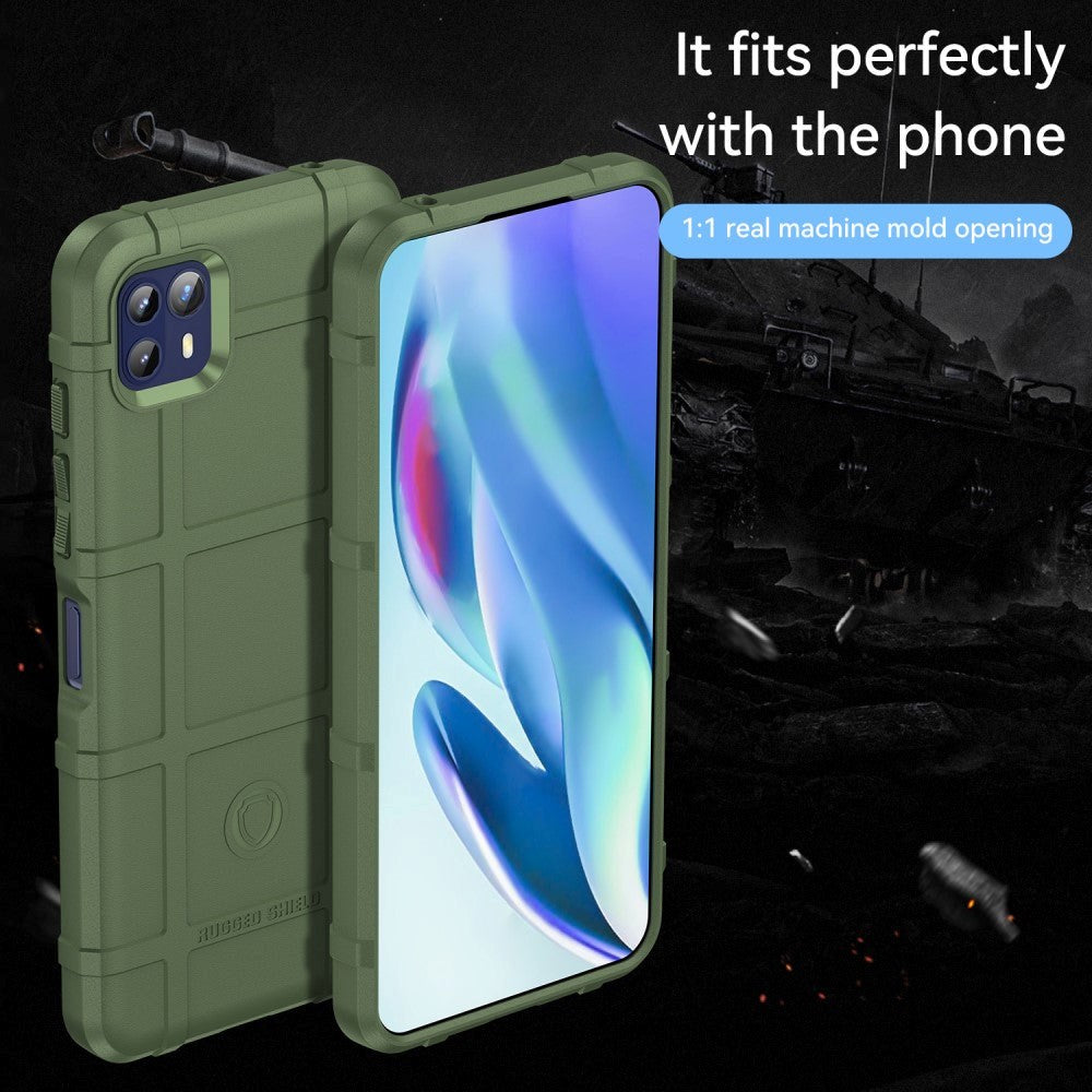 Motorola Moto G50 Rugged Shield Series Håndværker Mobil Cover - Grøn