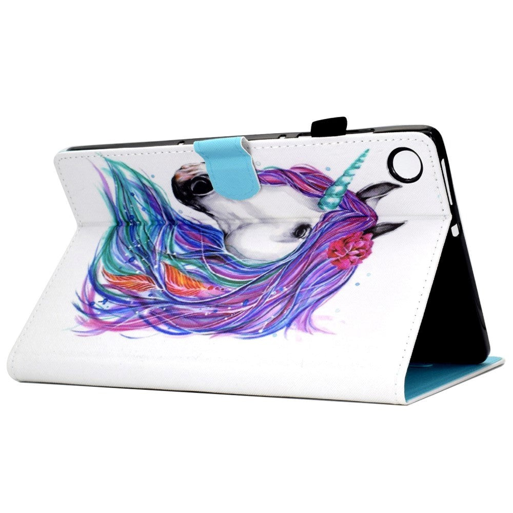 Lenovo Tab M10 (3. Gen) 10.1" (TB-328F/TB-328X) Flip Cover m. Kortholder & Ståfunktion - Enhjørning