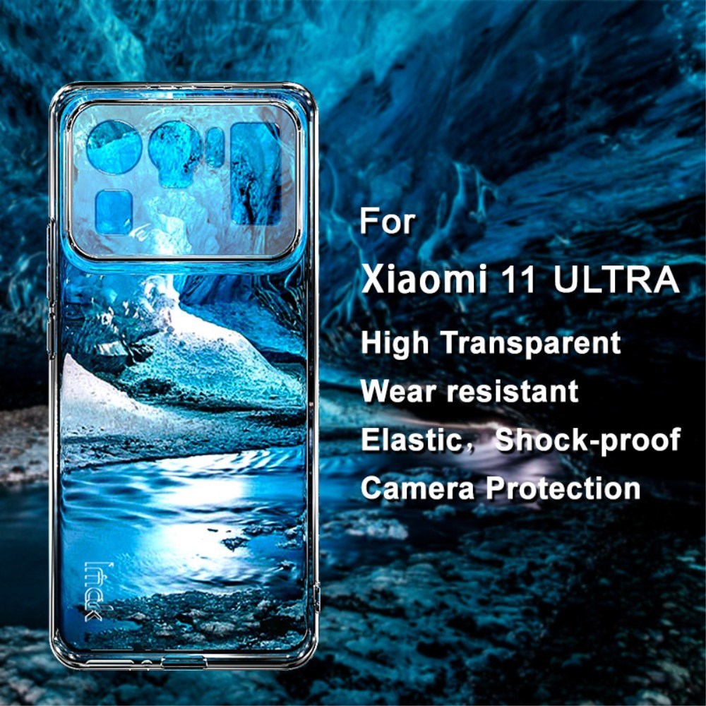 Xiaomi Mi 11 Ultra 5G IMAK UX-5 Series Fleksibelt Plastik Bagside Cover - Gennemsigtig