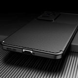 Xiaomi Poco F4 Brushed Carbon Mobil Cover - Sort