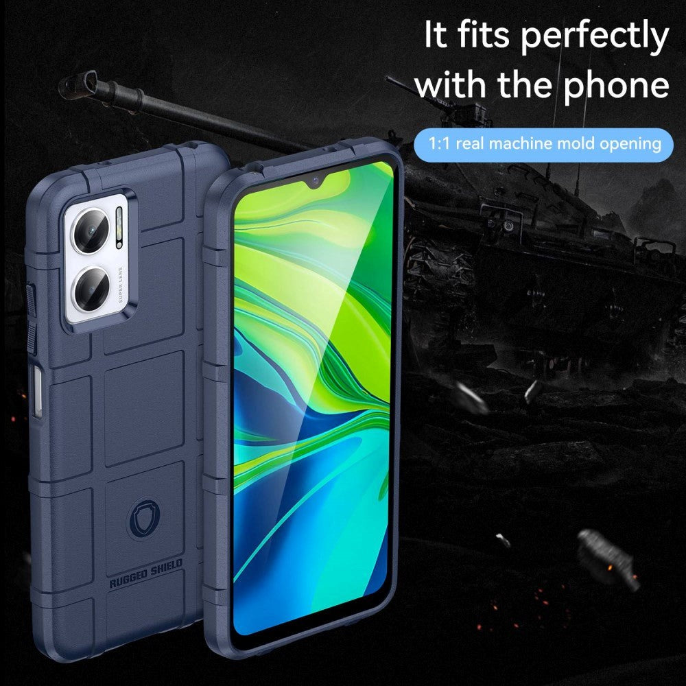 Xiaomi Redmi Note 10 5G Rugged Shield Series Håndværker Mobil Cover - Blå