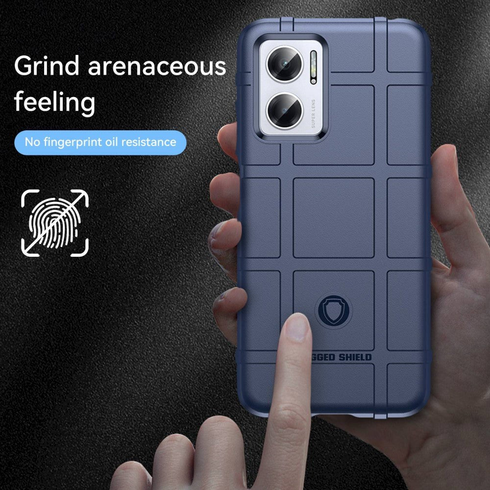 Xiaomi Redmi Note 10 5G Rugged Shield Series Håndværker Mobil Cover - Blå