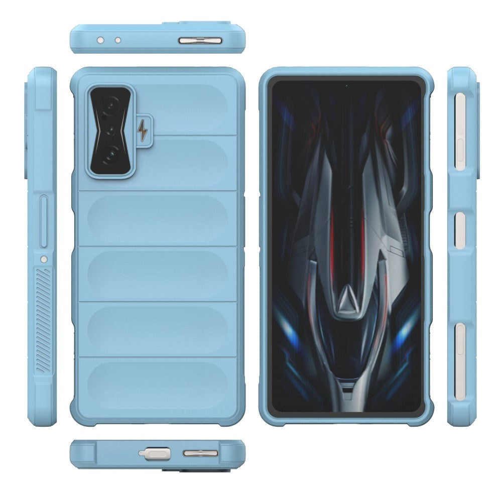 Xiaomi Poco F4 GT Fleksibelt Plastik Mobil Cover - Lyseblå