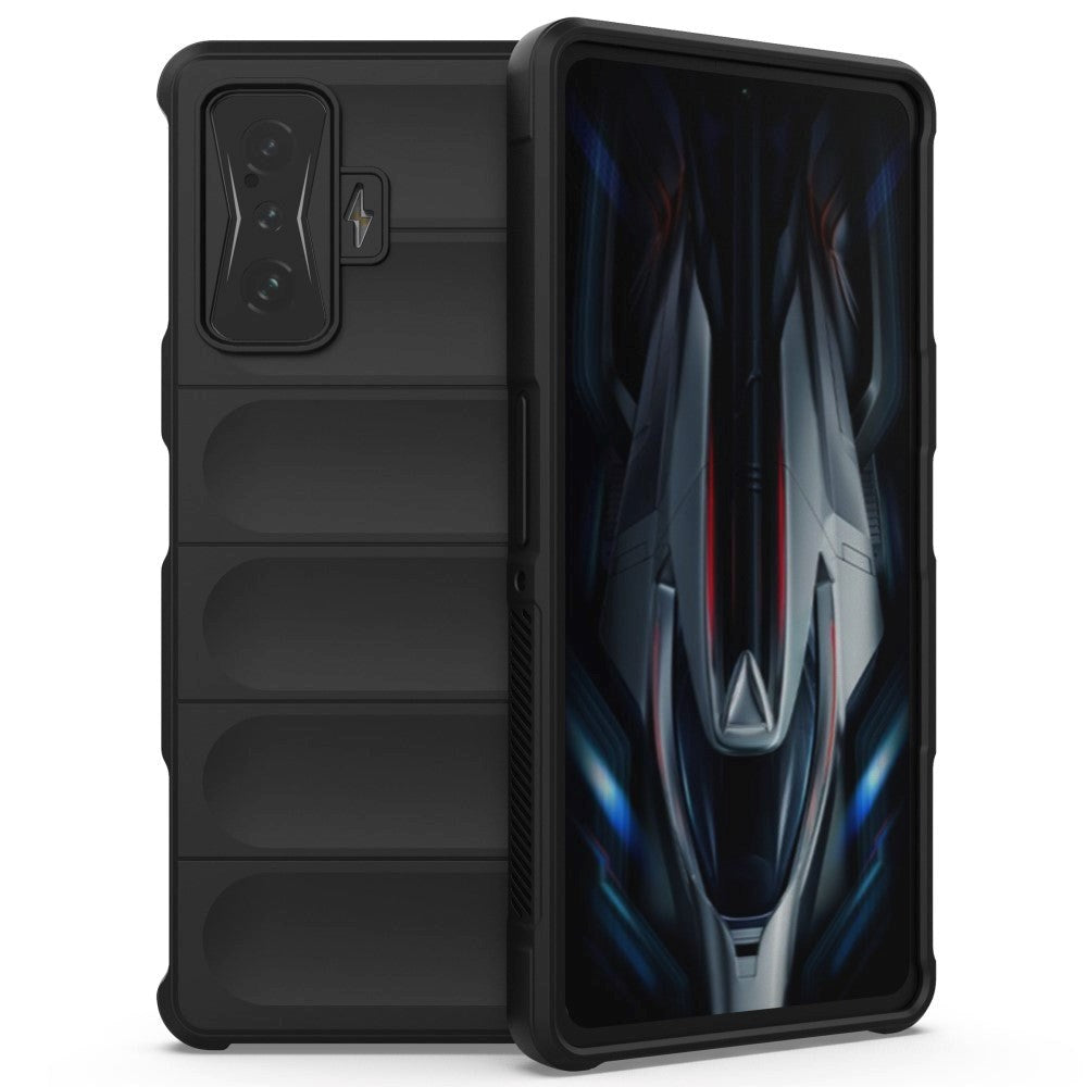 Xiaomi Poco F4 GT Fleksibelt Plastik Mobil Cover - Sort