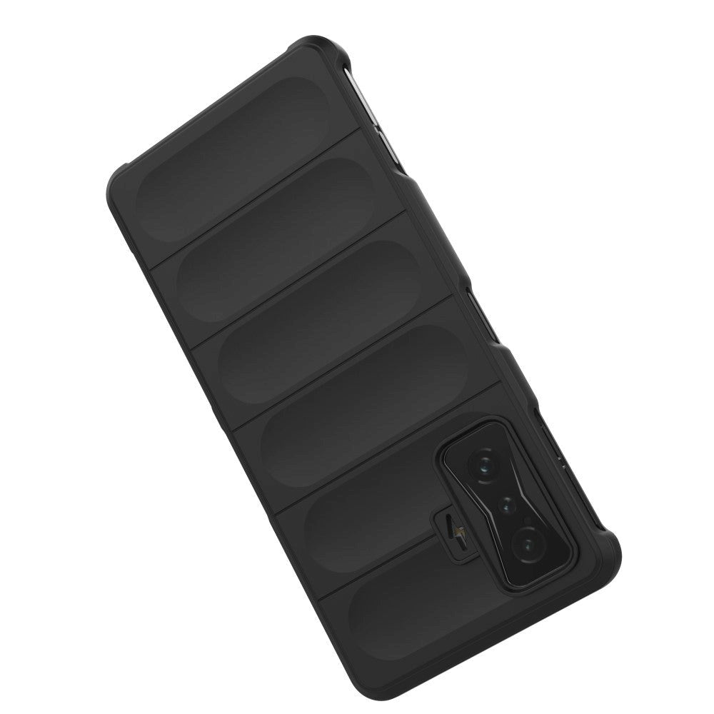Xiaomi Poco F4 GT Fleksibelt Plastik Mobil Cover - Sort