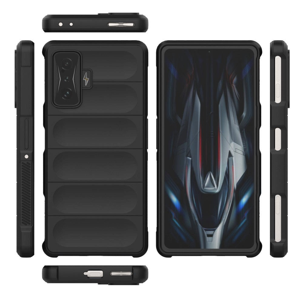 Xiaomi Poco F4 GT Fleksibelt Plastik Mobil Cover - Sort